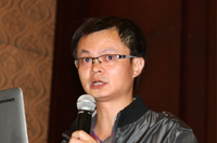 广州建筑股份公司第一建筑工程分公司技术中心主任邵泉做题为《BIM在施工阶段应用情况介绍》的演讲