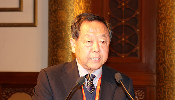 2013-2014年度国家优质工程金质奖昆明新机场工程的代表云南省人民政府原副秘书长、云南新机场建设指挥长吴凡发言